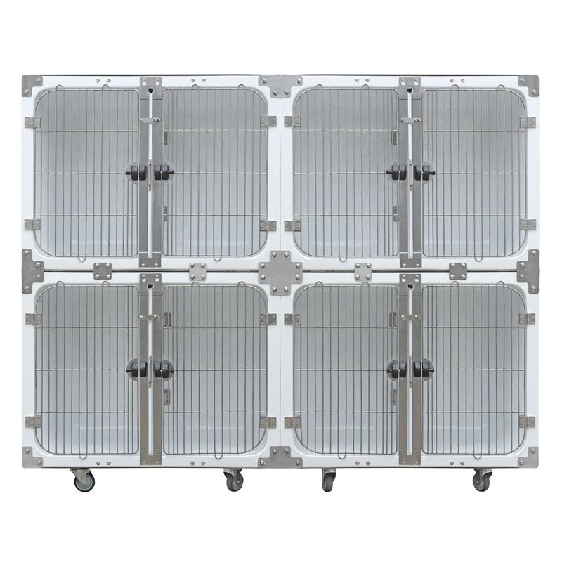 Veterinär vattentät modulär hundbur i glasfiber